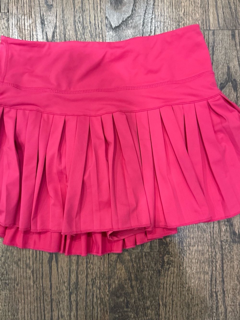 Women's Hot Pink Pleated Mini Skirt